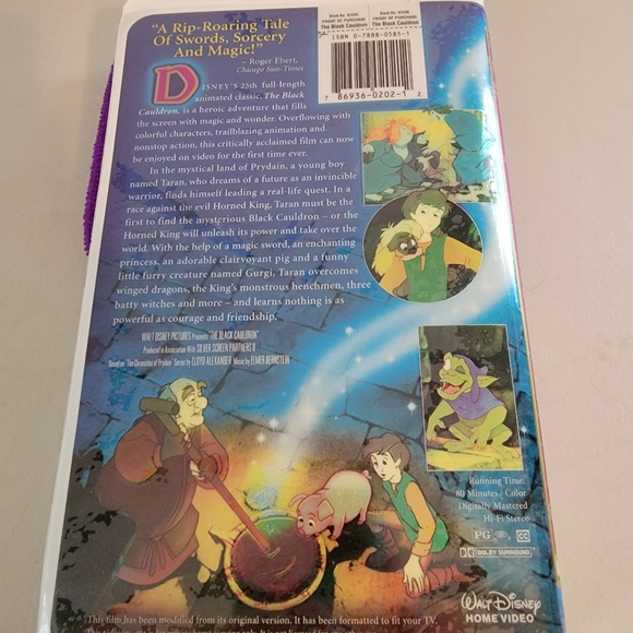 Disney's The Black Cauldron VHS - Picture 2 of 3